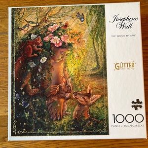 Buffalo Games 1,000 piece puzzle Josephine Wall The Wood Nymph Glitter Edition
